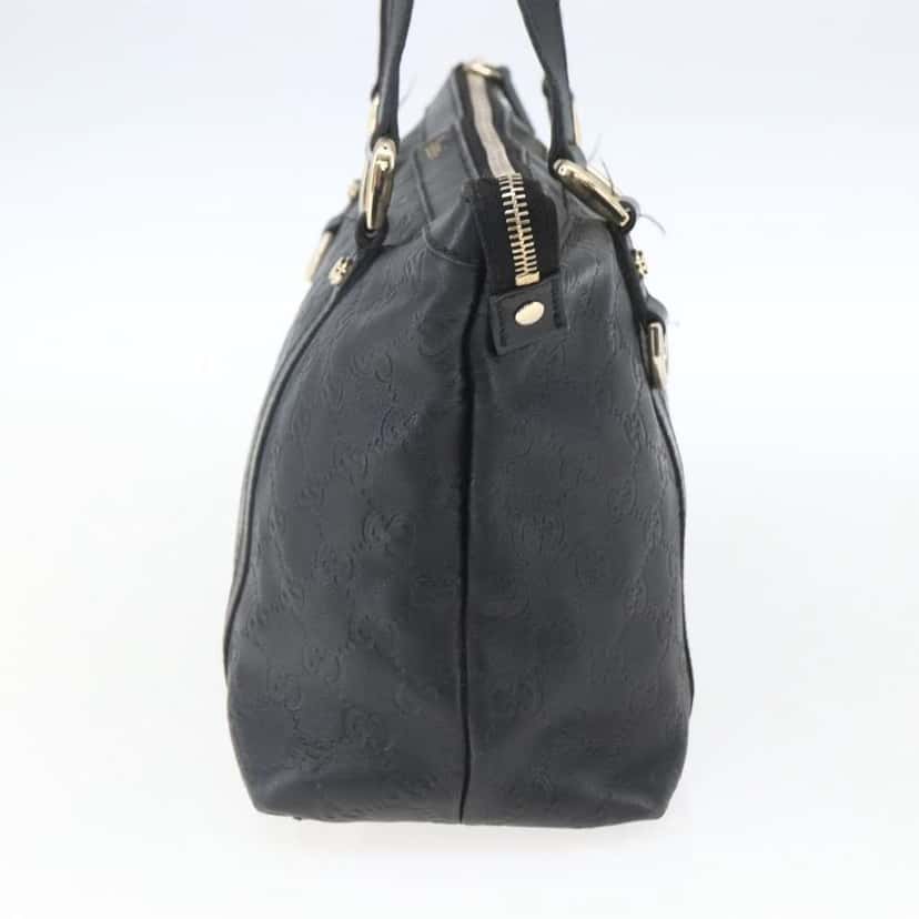 Gucci Abbey Zip Tote Black Canvas Good condition - Model View