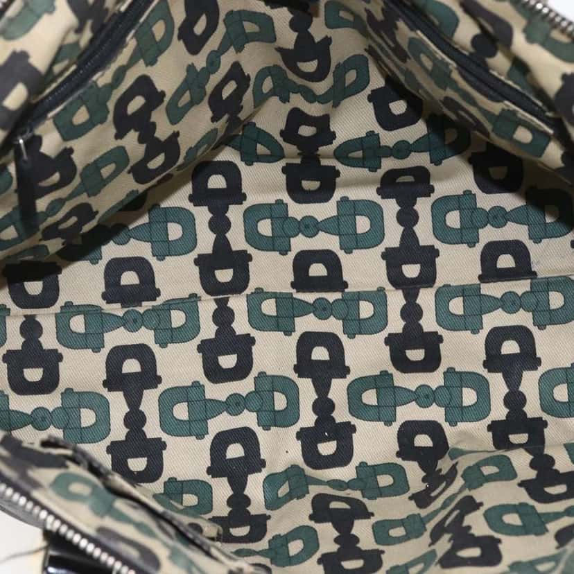 Gucci Abbey Zip Tote Black Canvas Good condition - Box View