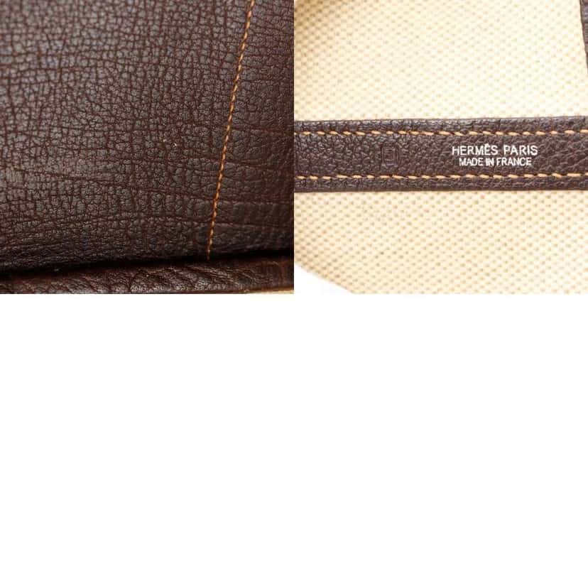 Hermès Garden Party Tote Brown Canvas Good condition - Box View
