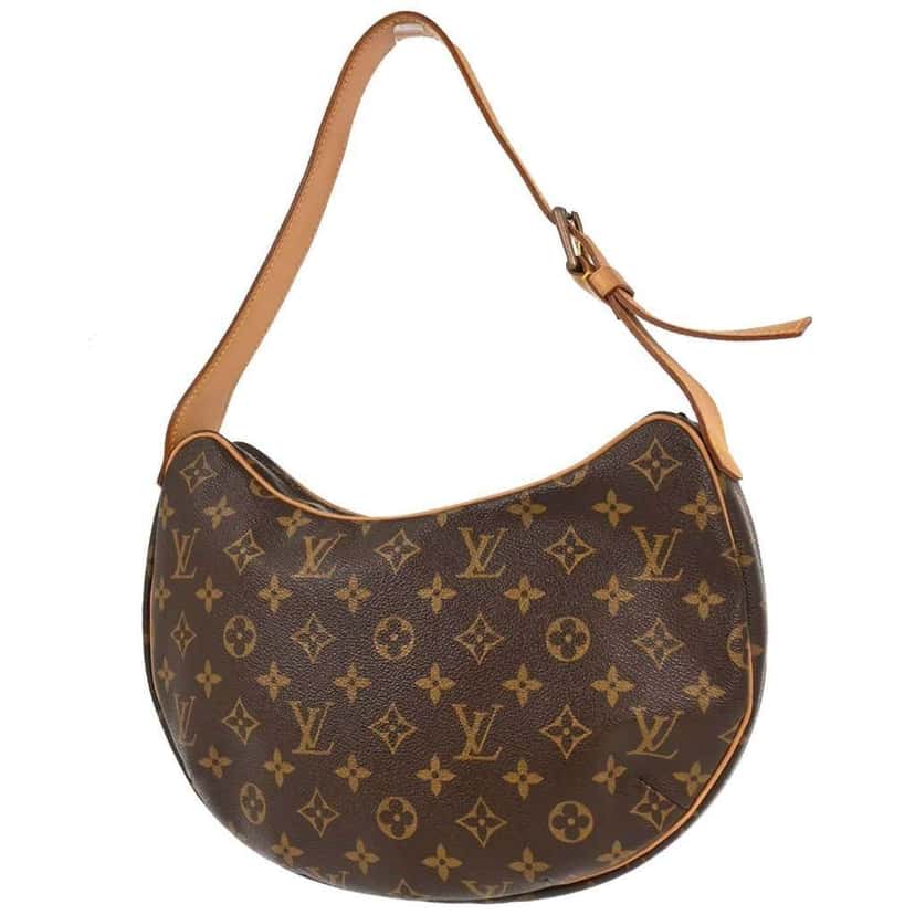Louis Vuitton Croissant Handbag Brown Canvas Good condition - Back View
