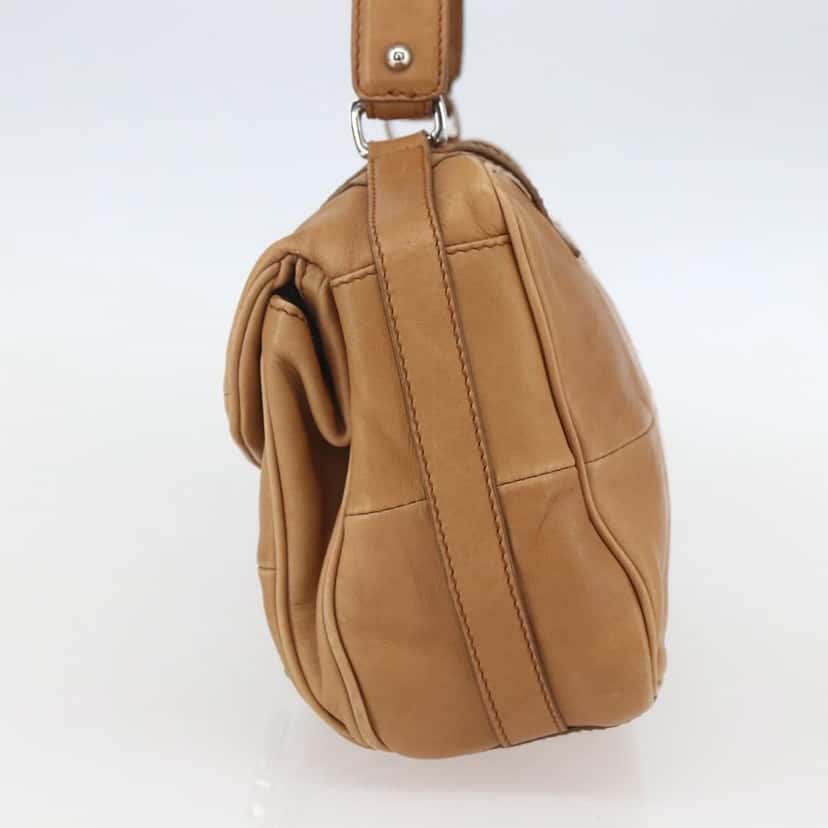 Salvatore Ferragamo Gancini handbag Brown Leather Good condition - Model View