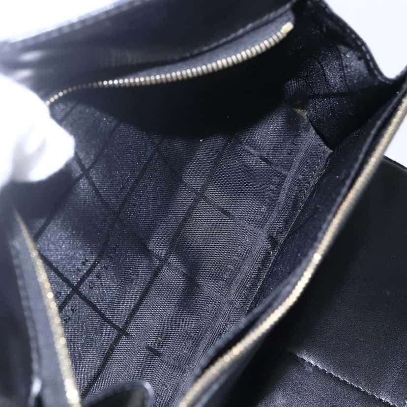 Celine Vintage Macadam Shoulder Bag Black Canvas Good condition - Box View
