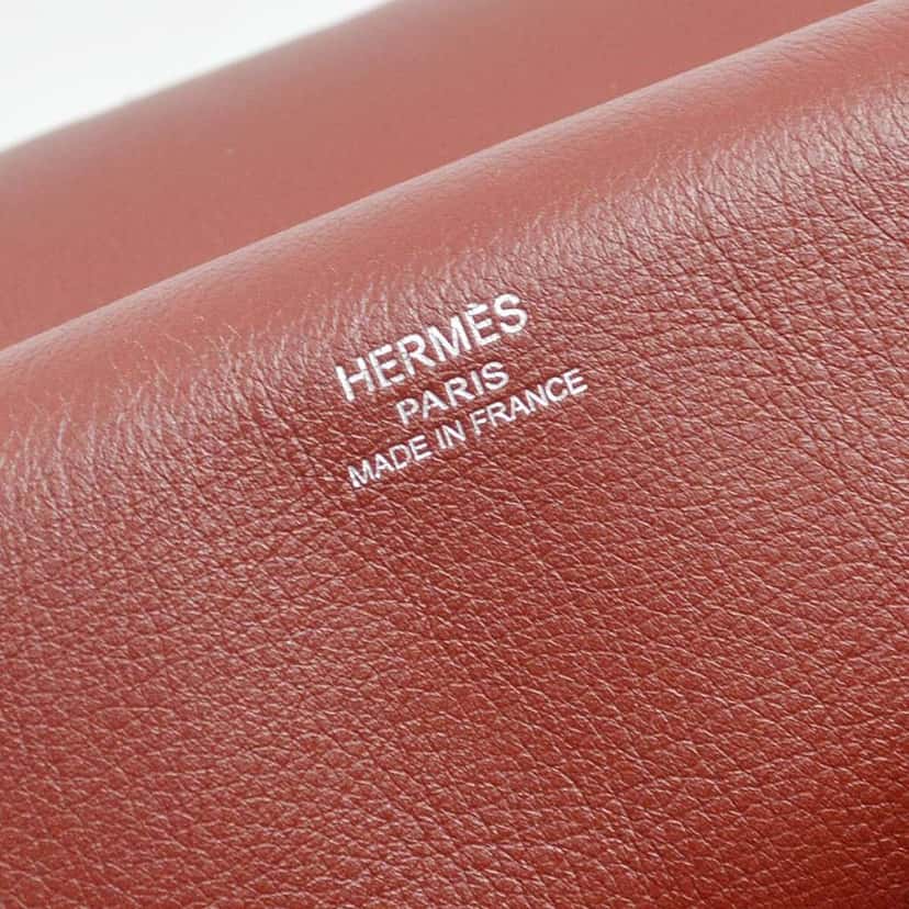 Hermès Jypsiere Bag Burgundy Leather Good condition - Box View