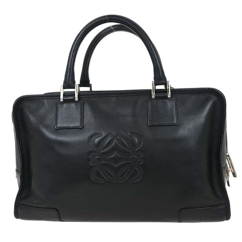 Loewe Amazona NM Bag Black Leather Good condition - Back View