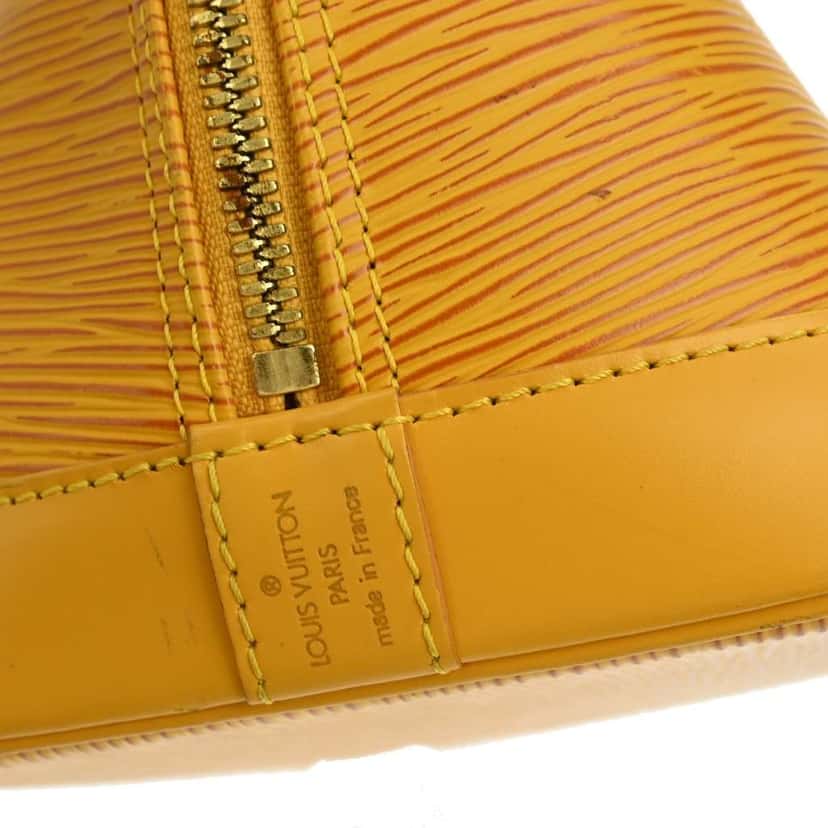 Louis Vuitton Alma Handbag Yellow Leather Good condition - Box View