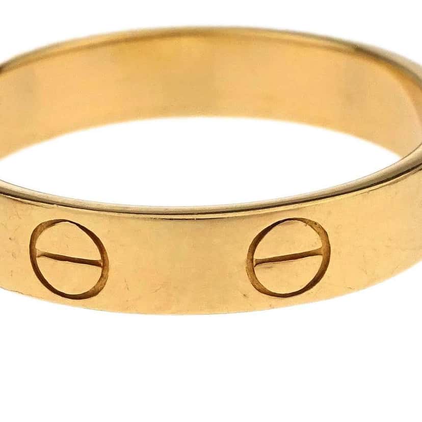 Cartier Love Band Ring Gold Good condition - Back View