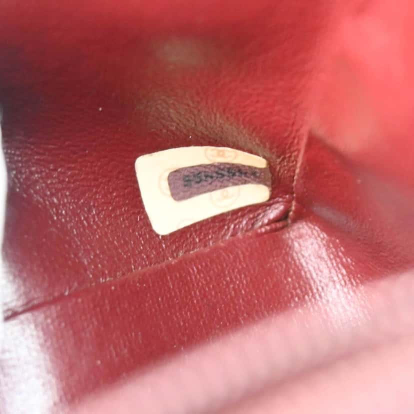 Chanel Vintage Square Classic Single Flap Bag Black Leather Good condition - Box View