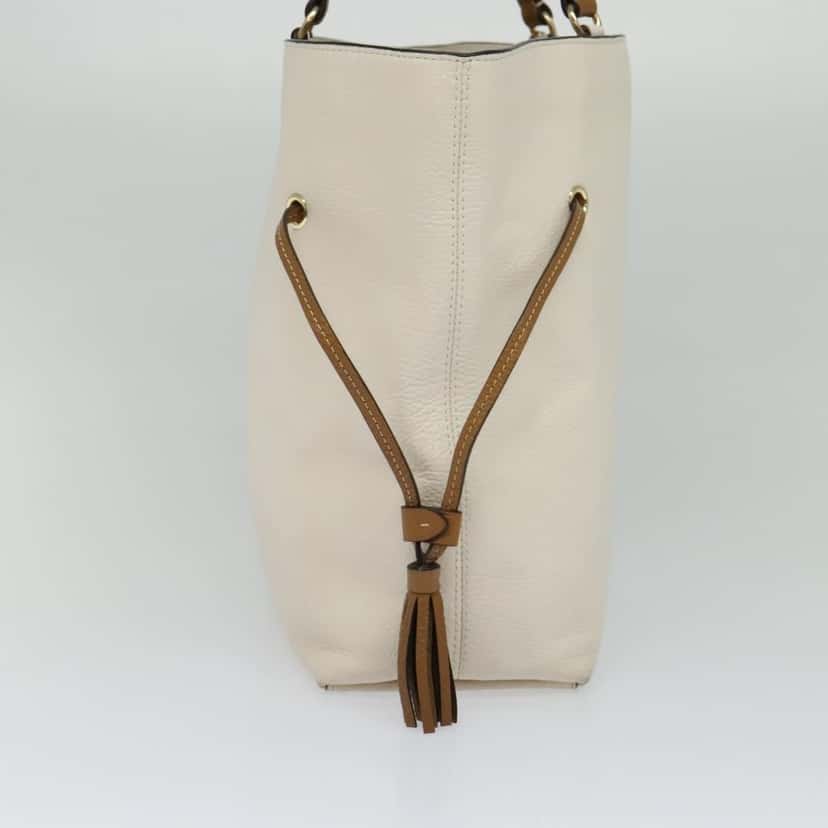 Coach Handbag White Leather Good condition - Inside View