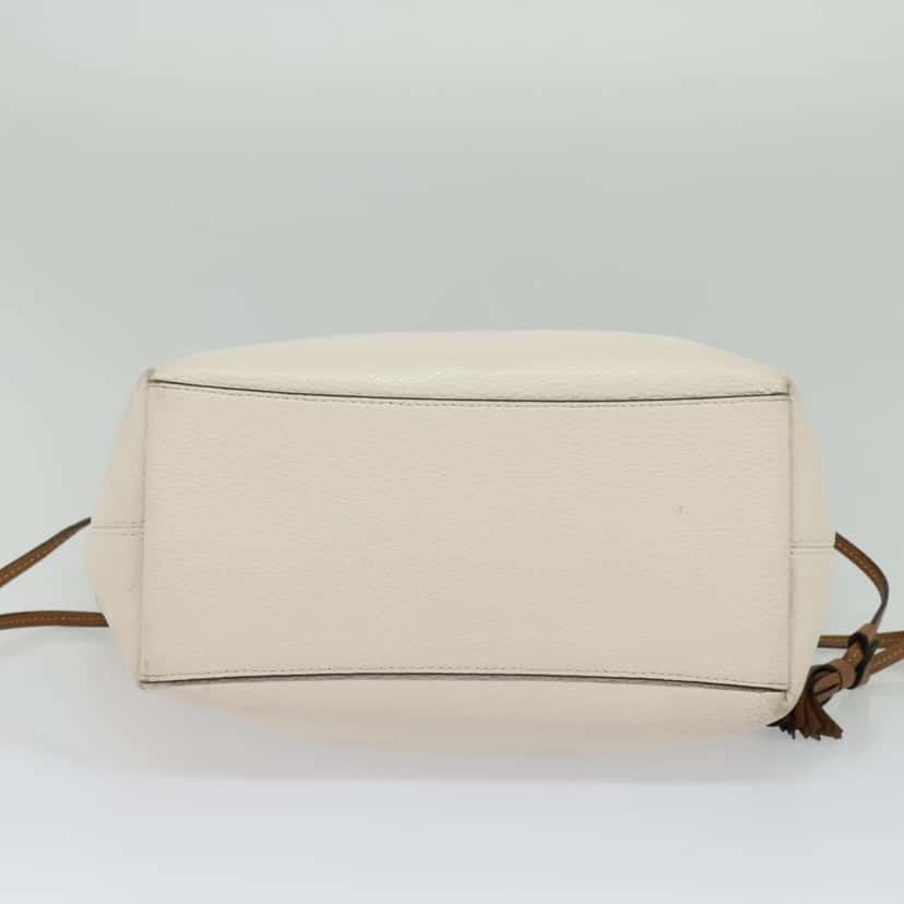 Coach Handbag White Leather Good condition - Box View