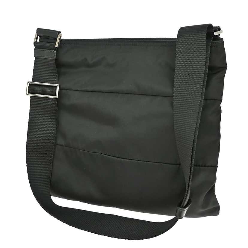 Prada Front Pocket Messenger Bag Black Good condition - Back View