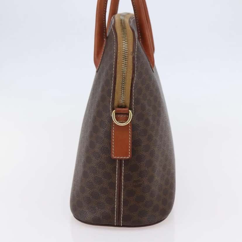 Celine Vintage Macadam Handbag Brown Canvas Good condition - Inside View