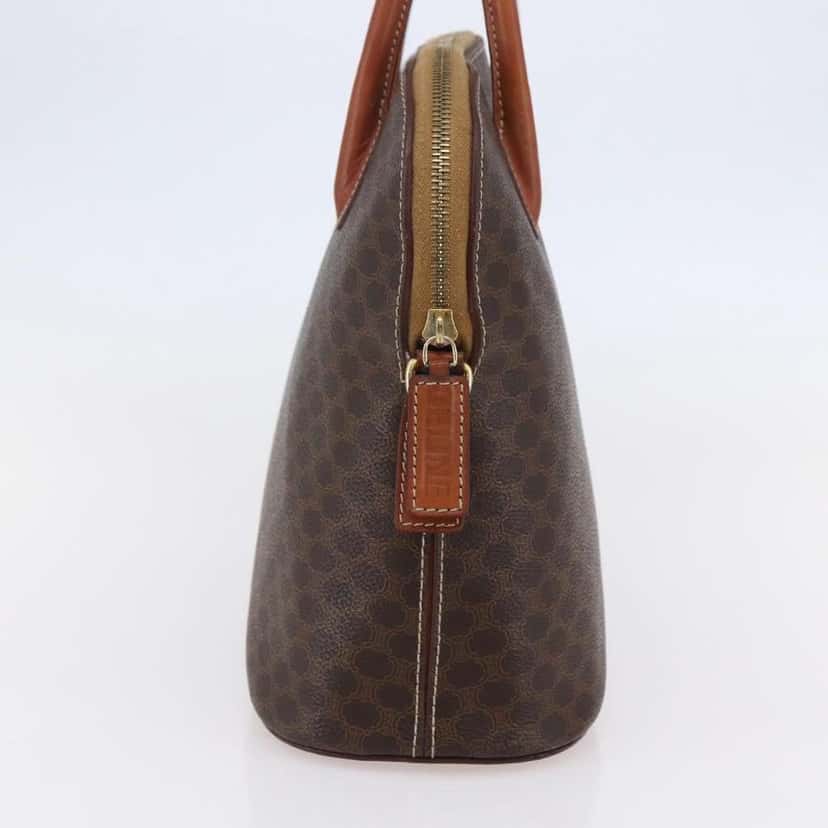 Celine Vintage Macadam Handbag Brown Canvas Good condition - Model View