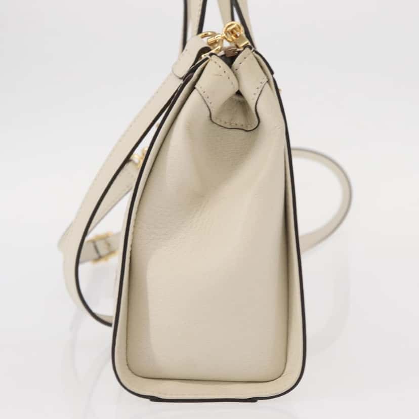 Gucci Ophidia Top Handle Tote White Leather Good condition - Inside View