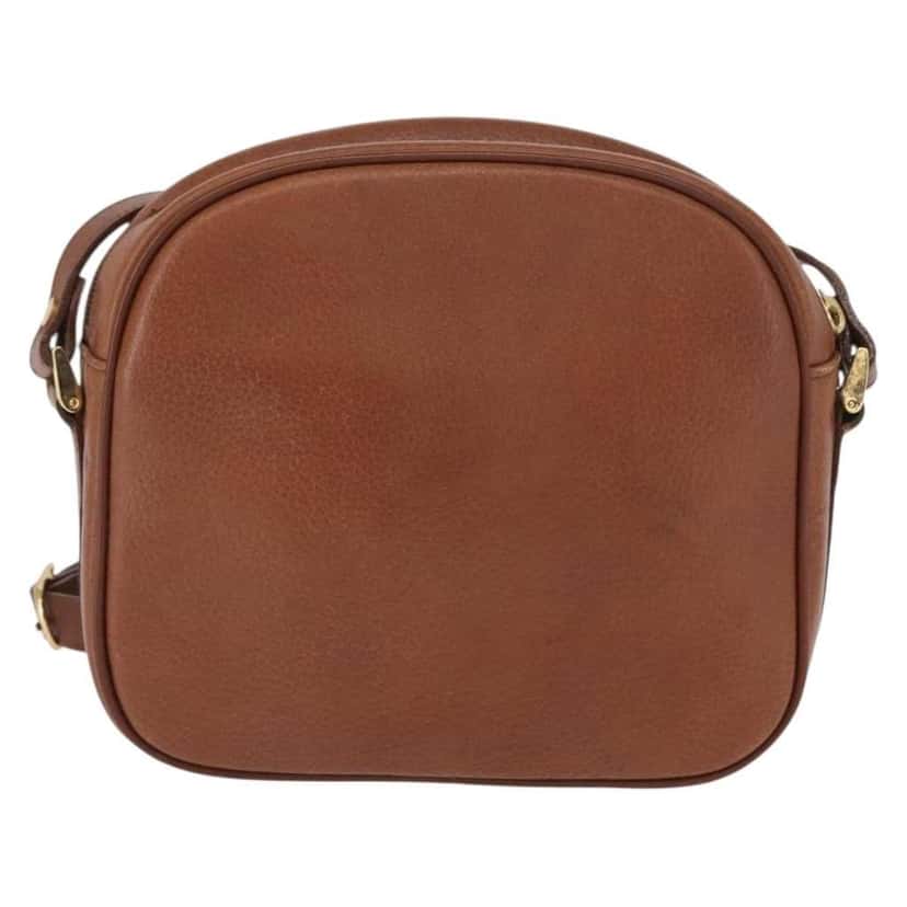 Burberry Vintage Shoulder Bag Brown Leather Good condition - Back View