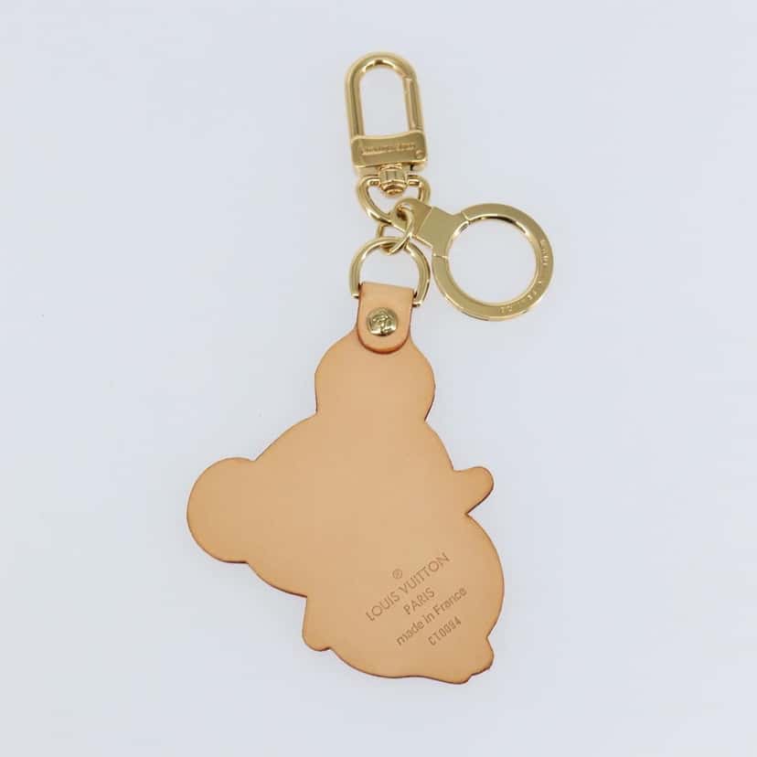 Louis Vuitton Murakami Panda Bag Charm and Keychain Beige Leather Very good condition - Back View