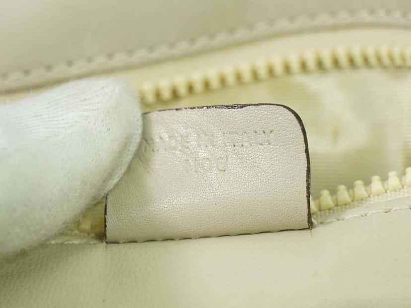 Celine Vintage Flap Shoulder Bag Beige Leather Good condition - Box View