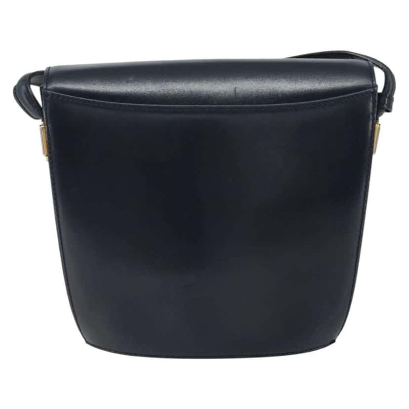 Bally Vintage Shoulder Bag Black Leather Fair condition - Back View