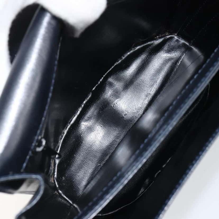 Bally Vintage Shoulder Bag Black Leather Fair condition - Box View