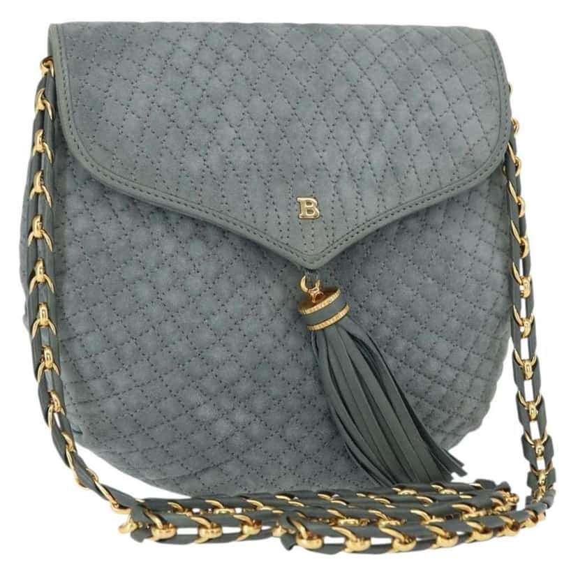 Bally Vintage Chain Shoulder Bag Other Suede Good condition - Front View