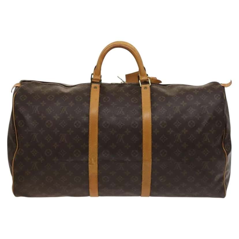 Louis Vuitton Keepall Bag Brown Canvas Good condition - Back View
