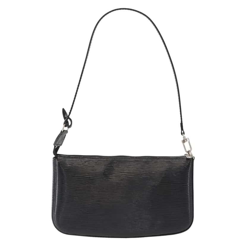 Louis Vuitton Pochette Accessoires NM Black Leather Good condition - Back View