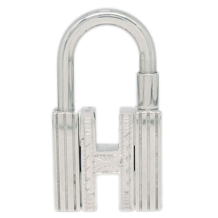Hermès Annee Mediterranee Cadena Lock Charm Silver Silver Good condition - Front View