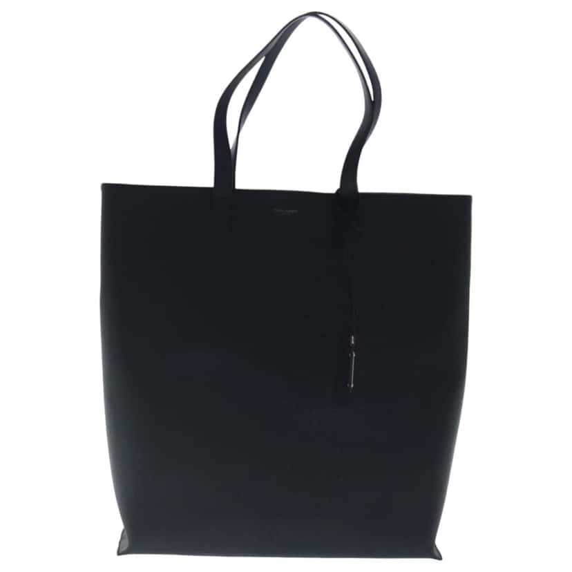 Saint Laurent Shopper Tote Black Leather Good condition - Front View