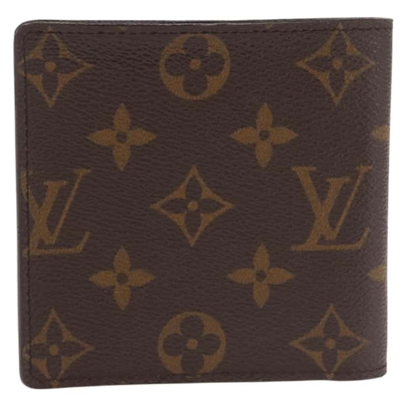 Louis Vuitton Marco Wallet NM Brown Canvas Very good condition - Back View