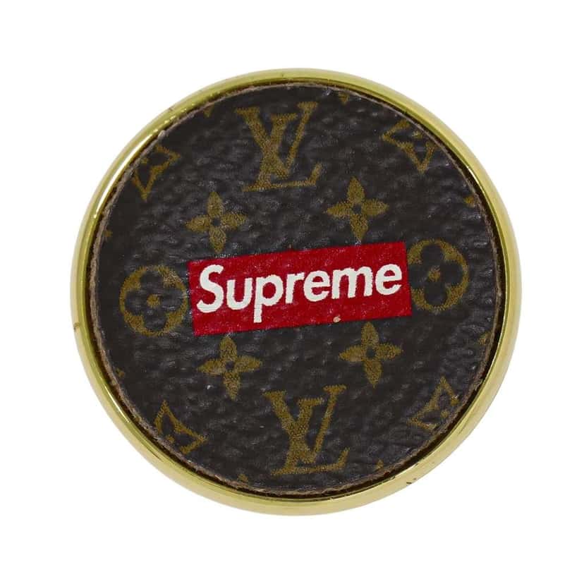 Louis Vuitton Single LV Snowflake Pin Brown Good condition - Front View