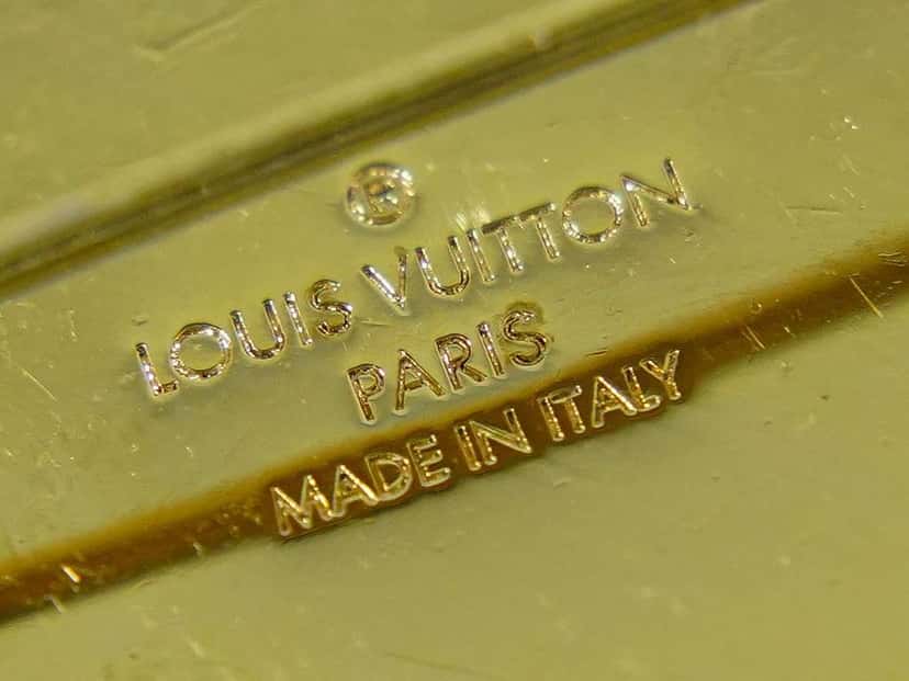 Louis Vuitton Single LV Snowflake Pin Brown Good condition - Model View