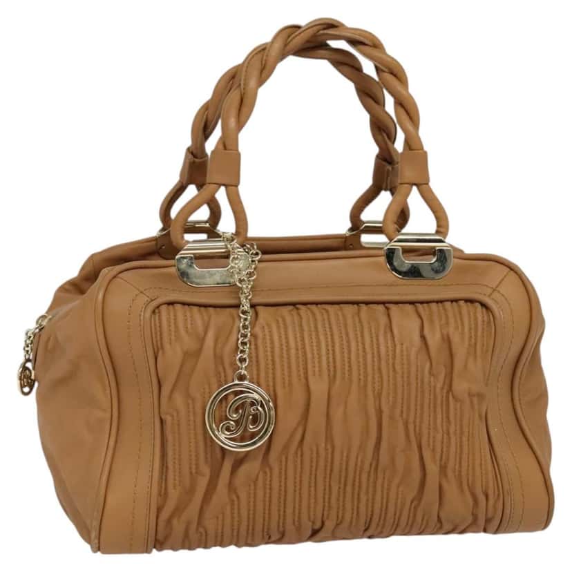 Bally Handbag Brown Leather Good condition - Front View