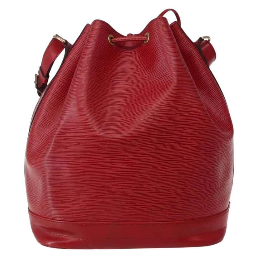 Louis Vuitton Noe Shoulder bag Red Leather Good condition - Back View