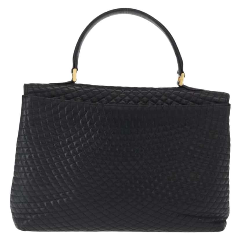 Bally Vintage Handbag Black Leather Good condition - Back View