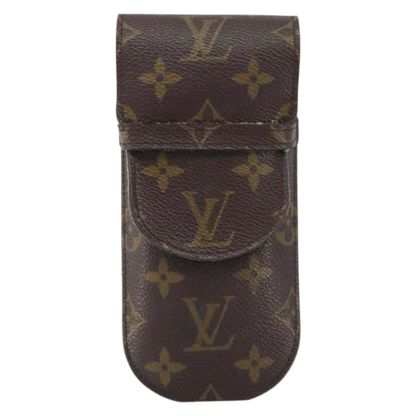 Louis Vuitton Etui à lunette Brown Canvas Good condition - Front View