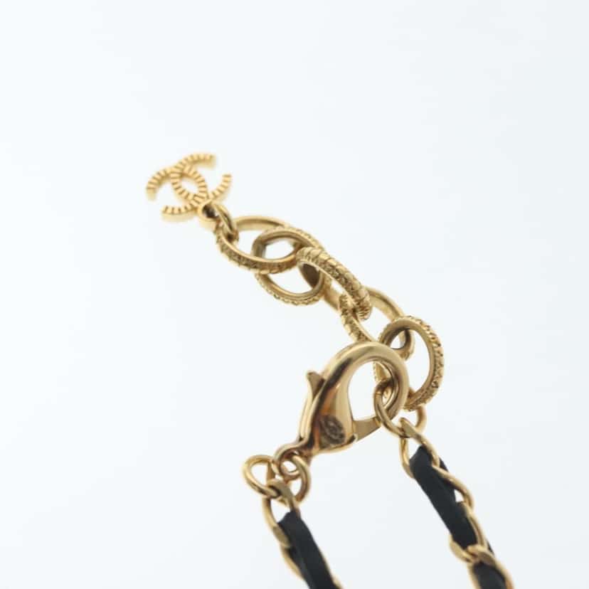 Chanel CC Perfume Bottle Pendant Chain Long Necklace Gold Metal Very good condition - Box View