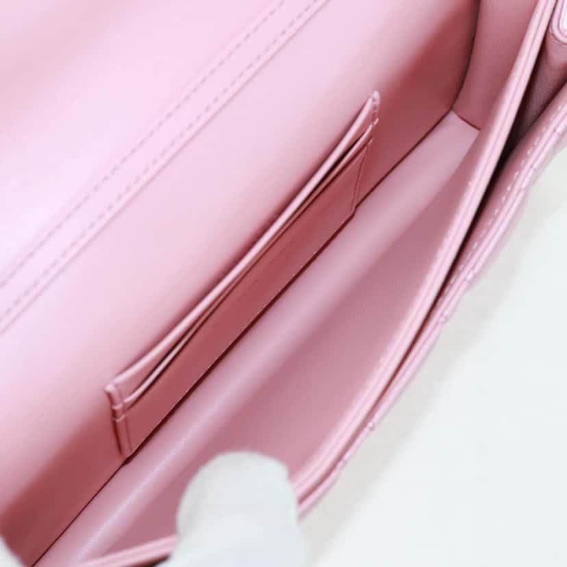 Christian Dior My Dior Top Handle Flap Bag Pink Leather Good condition - Box View