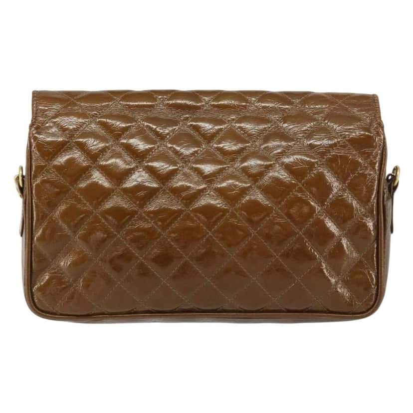 Bally Vintage Chain Shoulder Bag Brown Good condition - Back View