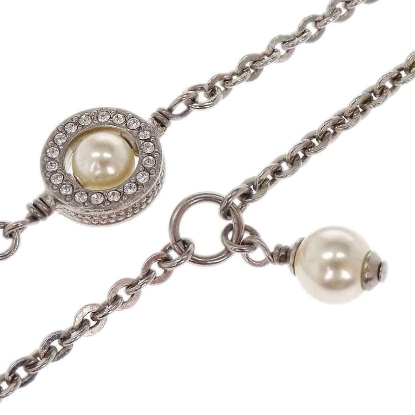 Chanel CC Chain Necklace Silver Good condition - Inside View