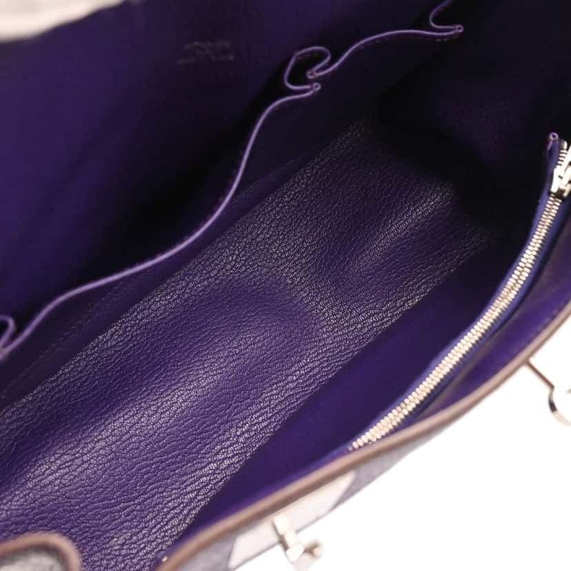 Hermès Jypsiere Bag Blue Leather Good condition - Model View