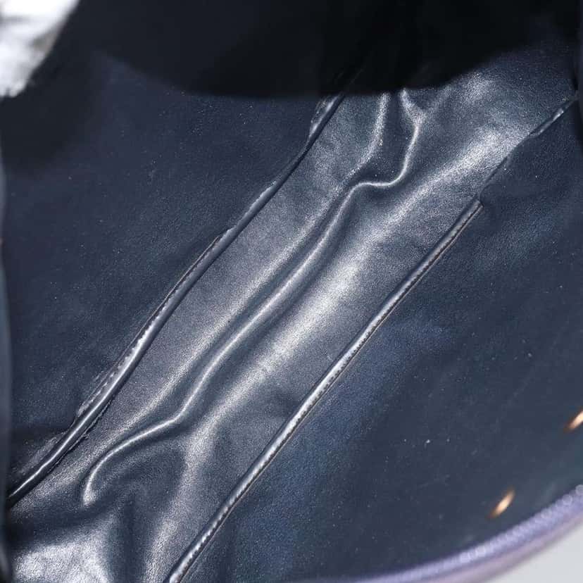 Christian Dior Vintage CD Trotter Handbag Navy Canvas Good condition - Box View