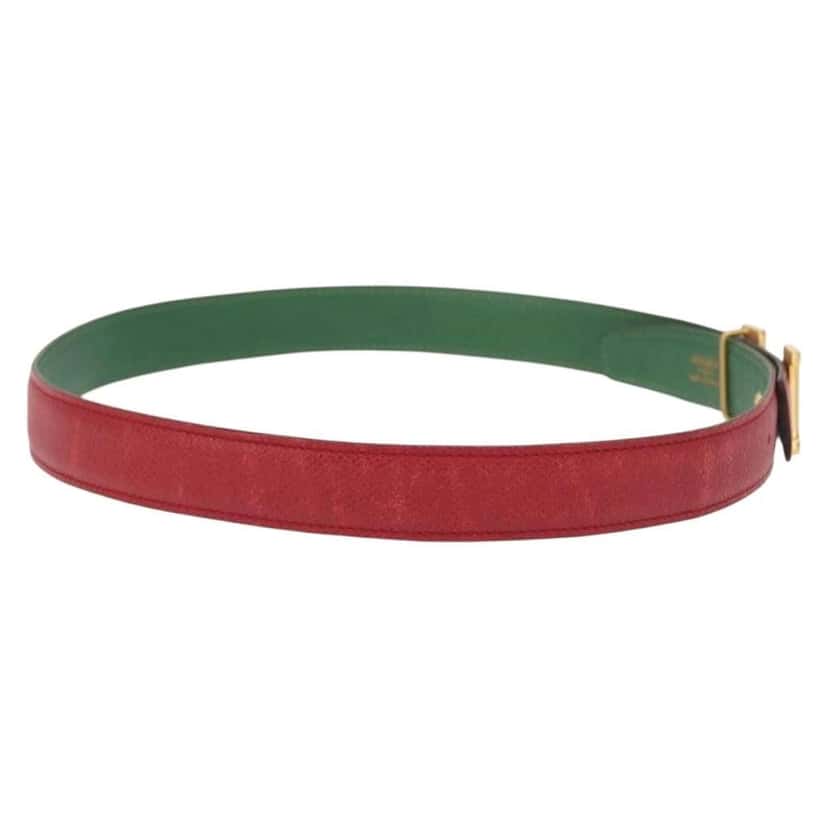 Hermès Constance Belt Red Leather Good condition - Model View