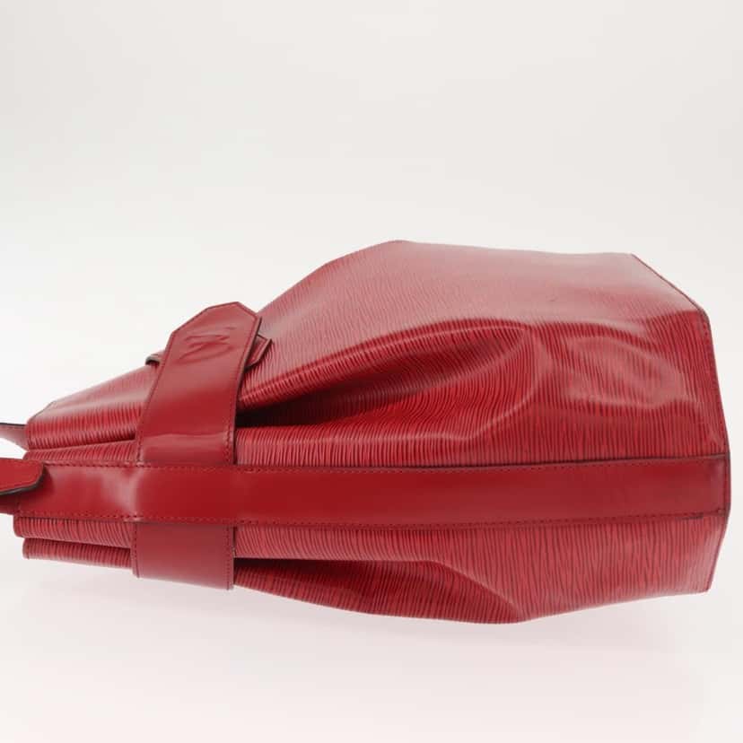 Louis Vuitton Vintage Sac d'Epaule Handbag Red Leather Good condition - Model View
