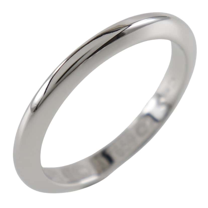 Cartier 1895 Wedding Band Silver Platinum Good condition - Front View