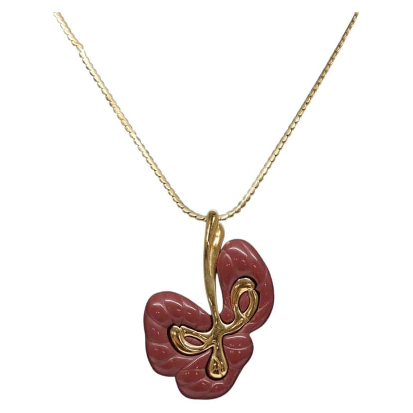 Givenchy Vintage Necklace Gold Metal Good condition - Back View
