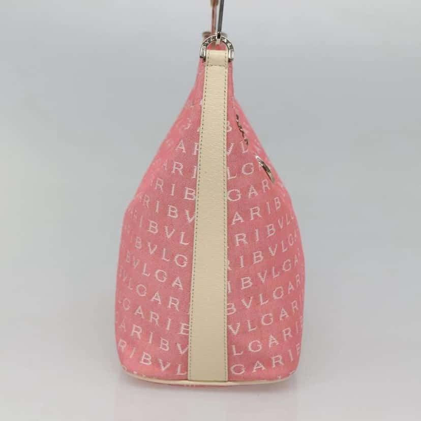 Bvlgari B.Zero1 Logomania Bag Pink Canvas Good condition - Inside View