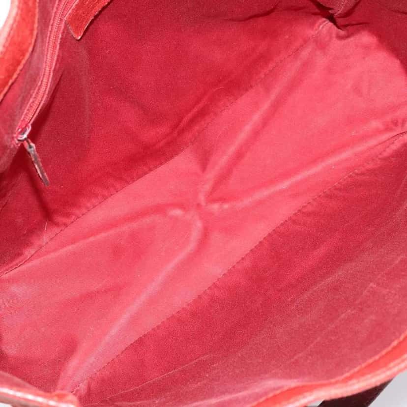 Gucci Vintage Open Tote Red Canvas Fair condition - Box View