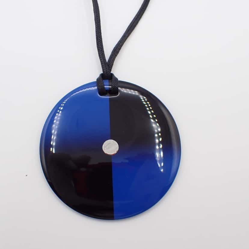 Hermès Necklace Buffalo Horn and Blue Good condition - Back View