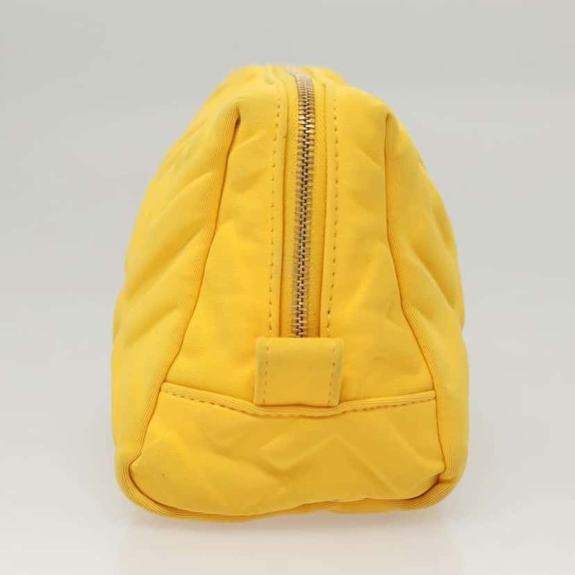 Fendi Vintage Toiletry Pouch Yellow Good condition - Inside View