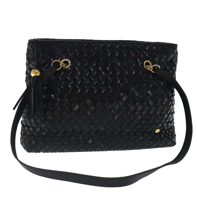 Bally Vintage Shoulder Bag Black Good condition - Front View
