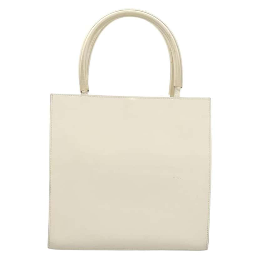 Salvatore Ferragamo Vintage Handbag White Good condition - Back View